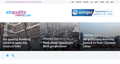 Desktop Screenshot of airqualitynews.com
